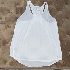 Lululemon white cross cross tank - size 8